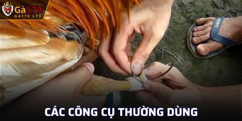 Một số công cụ trong cách làm cựa gà đá