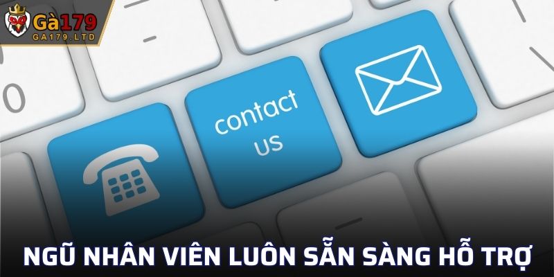 Phía đội ngũ nhân viên luôn sẵn sàng hỗ trợ nhanh chóng